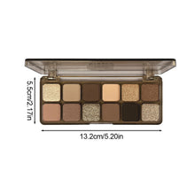 Load image into Gallery viewer, 12 Color Eye Shadow Plate Matte Pearl Eyeshadow Girl Beginner Makeup Eyeshadow Tray Makeup Cosmetics