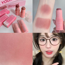Load image into Gallery viewer, Smoky Rose Blusher Stick Cream Smooth Cheek Tint Monochrome Nude Blush Natural Matte Pink Apricot Face Rouge Contour Makeup