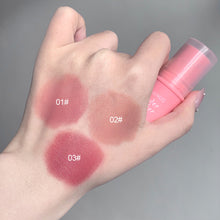Load image into Gallery viewer, Smoky Rose Blusher Stick Cream Smooth Cheek Tint Monochrome Nude Blush Natural Matte Pink Apricot Face Rouge Contour Makeup