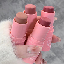 Load image into Gallery viewer, Smoky Rose Blusher Stick Cream Smooth Cheek Tint Monochrome Nude Blush Natural Matte Pink Apricot Face Rouge Contour Makeup
