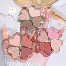 Load image into Gallery viewer, 4 Colors Eye Shadow Plate Cosmetics Pearly Eyeshadow Palettes Eyes Makeup Shiny Glitter Korean Art Eyeshadow Makeup Palettes