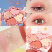 Load image into Gallery viewer, 4 Colors Eye Shadow Plate Cosmetics Pearly Eyeshadow Palettes Eyes Makeup Shiny Glitter Korean Art Eyeshadow Makeup Palettes