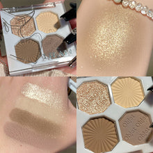 Load image into Gallery viewer, 4 Colors Eye Shadow Plate Cosmetics Pearly Eyeshadow Palettes Eyes Makeup Shiny Glitter Korean Art Eyeshadow Makeup Palettes