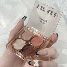 Load image into Gallery viewer, 4 Colors Eye Shadow Plate Cosmetics Pearly Eyeshadow Palettes Eyes Makeup Shiny Glitter Korean Art Eyeshadow Makeup Palettes