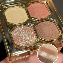 Load image into Gallery viewer, 4 Colors Eye Shadow Plate Cosmetics Pearly Eyeshadow Palettes Eyes Makeup Shiny Glitter Korean Art Eyeshadow Makeup Palettes