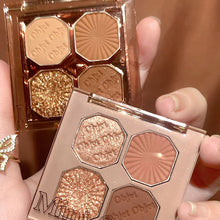 Load image into Gallery viewer, 4 Colors Eye Shadow Plate Cosmetics Pearly Eyeshadow Palettes Eyes Makeup Shiny Glitter Korean Art Eyeshadow Makeup Palettes