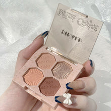 Load image into Gallery viewer, 4 Colors Eye Shadow Plate Cosmetics Pearly Eyeshadow Palettes Eyes Makeup Shiny Glitter Korean Art Eyeshadow Makeup Palettes