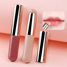Load image into Gallery viewer, 1Pc Silicone Angled Portable Silicone Round Head Lip Brush Concealer Lipstick Brush with Cover Creative Makeup Brush Makeup Tool