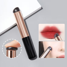 Load image into Gallery viewer, 1Pc Silicone Angled Portable Silicone Round Head Lip Brush Concealer Lipstick Brush with Cover Creative Makeup Brush Makeup Tool