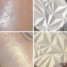 Load image into Gallery viewer, Brightening Face Highlighter Palette Waterproof Monochrome Pearlescent White Silver Highlight Makeup High Gloss Face Repairing