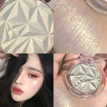 Load image into Gallery viewer, Brightening Face Highlighter Palette Waterproof Monochrome Pearlescent White Silver Highlight Makeup High Gloss Face Repairing