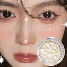 Load image into Gallery viewer, Brightening Face Highlighter Palette Waterproof Monochrome Pearlescent White Silver Highlight Makeup High Gloss Face Repairing