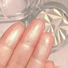 Load image into Gallery viewer, Brightening Face Highlighter Palette Waterproof Monochrome Pearlescent White Silver Highlight Makeup High Gloss Face Repairing