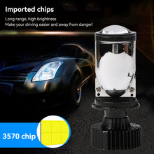 Load image into Gallery viewer, 1PC H4 Car Headlight Bulbs Projector Lens LED 8000LM CANBUS Turbo Auto Bulb High Low Light Fog Lamp Bulb 6000K