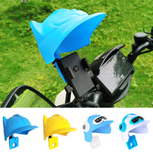Load image into Gallery viewer, Small Helmet Rider Motorcycle Mobile Phone Holder and Electric Bicycle Navigation Mobile Phone Holder Waterproof Sunshade