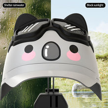 Load image into Gallery viewer, Cartoon Small Helmet Rider Motorcycle Mobile Phone Holder and Electric Bicycle Navigation Mobile Phone Holder Waterproof Sunshade