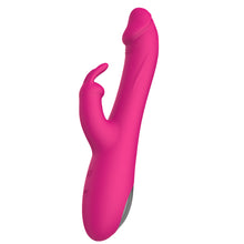 Load image into Gallery viewer, Rechargeable Double G-spot Rabbit Vibrating Massage Stick for Women Retractable Vibrator Sex Toys