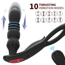 Load image into Gallery viewer, Rechargeable Retractable Silicone Anal Plug, Egg Clamp Masturbator Silicone Anal Expansion Men and Women Sex Toys
