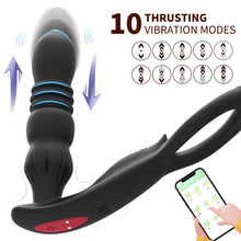Load image into Gallery viewer, Rechargeable Retractable Silicone Anal Plug, Egg Clamp Masturbator Silicone Anal Expansion Men and Women Sex Toys