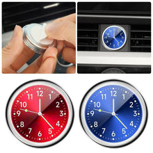 Load image into Gallery viewer, Luminous Car Interior Quartz Clock Auto Watch Thermometer Hygrometer for Home Automobiles Decoration Ornament Automotive Clock Accessories