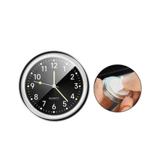 Load image into Gallery viewer, Luminous Car Interior Quartz Clock Auto Watch Thermometer Hygrometer for Home Automobiles Decoration Ornament Automotive Clock Accessories