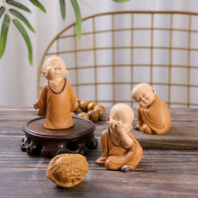 Load image into Gallery viewer, Car Decorator Buddhist Small Monk Statues Resin Buddha Figurine Sculpture Handmade Miniatures Room Decoration Crafts Gifts Home Office