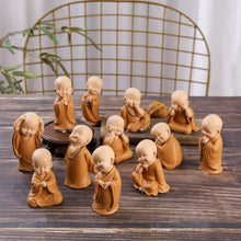 Load image into Gallery viewer, Car Decorator Buddhist Small Monk Statues Resin Buddha Figurine Sculpture Handmade Miniatures Room Decoration Crafts Gifts Home Office