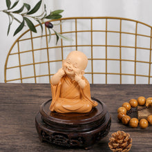 Load image into Gallery viewer, Car Decorator Buddhist Small Monk Statues Resin Buddha Figurine Sculpture Handmade Miniatures Room Decoration Crafts Gifts Home Office