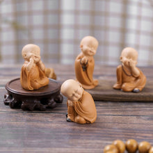 Load image into Gallery viewer, Car Decorator Buddhist Small Monk Statues Resin Buddha Figurine Sculpture Handmade Miniatures Room Decoration Crafts Gifts Home Office