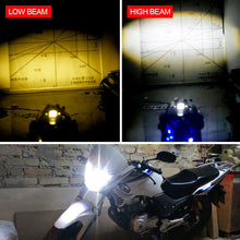 Load image into Gallery viewer, Motorcycle H6 BA20D H4 LED Headlight Bulb Double Colours White and Yellow LED 12V