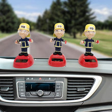 Load image into Gallery viewer, Car Decoration Solar Energy Decoration Fireman Soldier Shaking Doll Christmas Children's Gifts Shaking Head Figurine Desktop Decoration