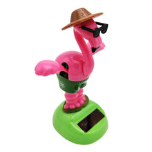 Load image into Gallery viewer, Car Decoration Solar Energy Accessories Bobblehead Doll Funny Flamingo Shape Accessories Gift Creative Interior Automotive