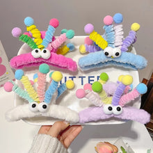 Load image into Gallery viewer, Cute Plush Twisting Stick Hair Claw Women Hair Clip Big Eyes Cute Sweet Barrette Girls Headwear Children Hair Accessories