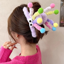 Load image into Gallery viewer, Cute Plush Twisting Stick Hair Claw Women Hair Clip Big Eyes Cute Sweet Barrette Girls Headwear Children Hair Accessories