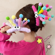 Load image into Gallery viewer, Cute Plush Twisting Stick Hair Claw Women Hair Clip Big Eyes Cute Sweet Barrette Girls Headwear Children Hair Accessories