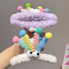 Load image into Gallery viewer, Cute Plush Twisting Stick Hair Claw Women Hair Clip Big Eyes Cute Sweet Barrette Girls Headwear Children Hair Accessories