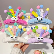 Load image into Gallery viewer, Cute Plush Twisting Stick Hair Claw Women Hair Clip Big Eyes Cute Sweet Barrette Girls Headwear Children Hair Accessories