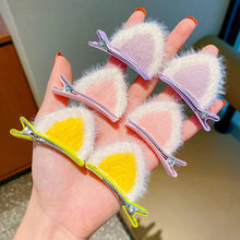 Load image into Gallery viewer, 2PCS Hair Clip Cat Ear Children Headwear Lovely Hairpins Kids Hair Accessories Sweet Barrettes Girls