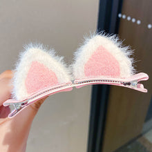 Load image into Gallery viewer, 2PCS Hair Clip Cat Ear Children Headwear Lovely Hairpins Kids Hair Accessories Sweet Barrettes Girls