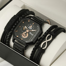 Load image into Gallery viewer, 1Pc Fashion Square Dial Leather Mens Watches Luxury Sport Watch Man Quartz WristWatches