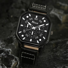 Load image into Gallery viewer, 1Pc Fashion Square Dial Leather Mens Watches Luxury Sport Watch Man Quartz WristWatches