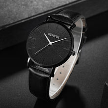 Load image into Gallery viewer, Men Fashion Simple Watch Male Commerce Watch Leather Sports Wristwatches Men's Watch Quartz Simple Casual Watch