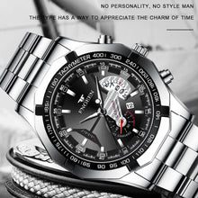 Load image into Gallery viewer, Mens Quartz Watches Brand Luxury Casual Fashion Men's Watch For Gifts Breathable Stainless Steel Waterproof Wristwatch