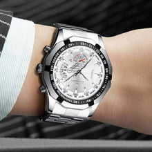 Load image into Gallery viewer, Mens Quartz Watches Brand Luxury Casual Fashion Men's Watch For Gifts Breathable Stainless Steel Waterproof Wristwatch