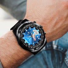 Load image into Gallery viewer, Mens Quartz Watches Brand Luxury Casual Fashion Men's Watch For Gifts Breathable Stainless Steel Waterproof Wristwatch