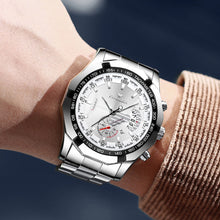 Load image into Gallery viewer, Mens Quartz Watches Brand Luxury Casual Fashion Men's Watch For Gifts Breathable Stainless Steel Waterproof Wristwatch