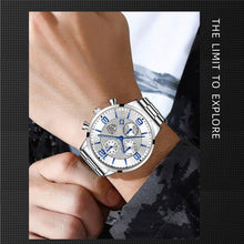 Load image into Gallery viewer, 1Pc Fashion Men Stainless Steel Quartz Sports Watch Luxury Male Business Wristwatch Luminescence Clock