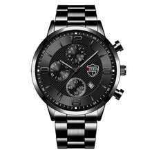 Load image into Gallery viewer, 1Pc Fashion Men Stainless Steel Quartz Sports Watch Luxury Male Business Wristwatch Luminescence Clock