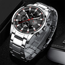 Load image into Gallery viewer, 1Pc Fashion Men Stainless Steel Quartz Sports Watch Luxury Male Business Wristwatch Luminescence Clock