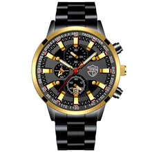 Load image into Gallery viewer, 1Pc Fashion Men Stainless Steel Quartz Sports Watch Luxury Male Business Wristwatch Luminescence Clock